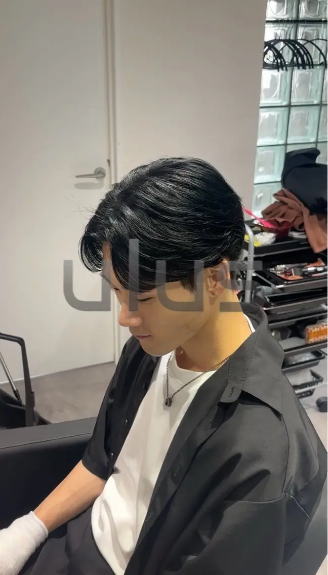 パーマ メンズ メンズ縮毛矯正 ulus高森蓮のヘアスタイル