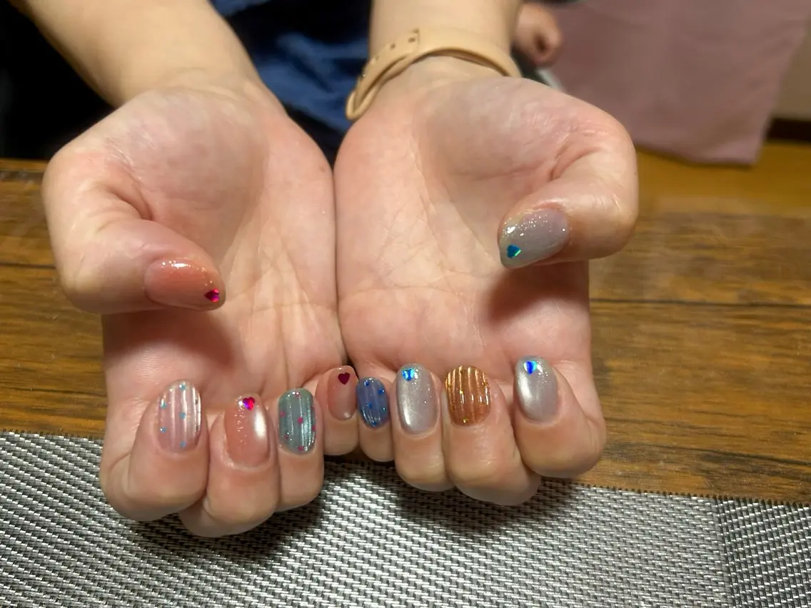ネイル ハート ハンドネイル i nailのネイルデザイン