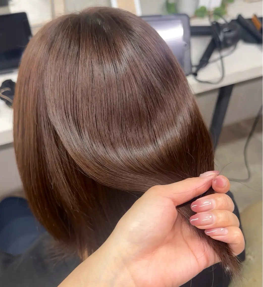 ミディアム ヘアカラー Blast Erikaのヘアスタイル