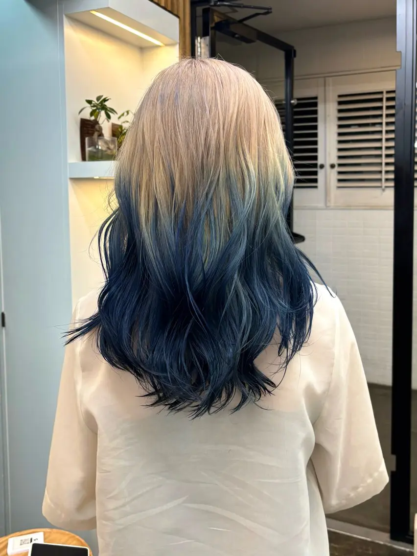 🌟💙‼️特別料金‼️💙🌟ブリーチ＋カラー＋3stepﾄﾘｰﾄﾒﾝﾄ⭐️2回目以降の再来も🙆‍♀️の写真