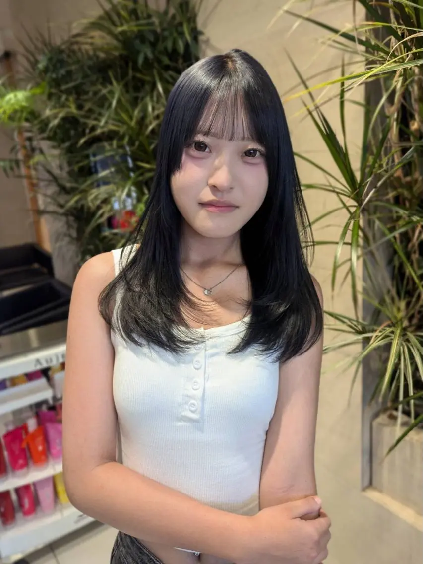 人気No.1韓国風寒色系カラー💙＋ナチュラルトリートメントリッチ💖の写真