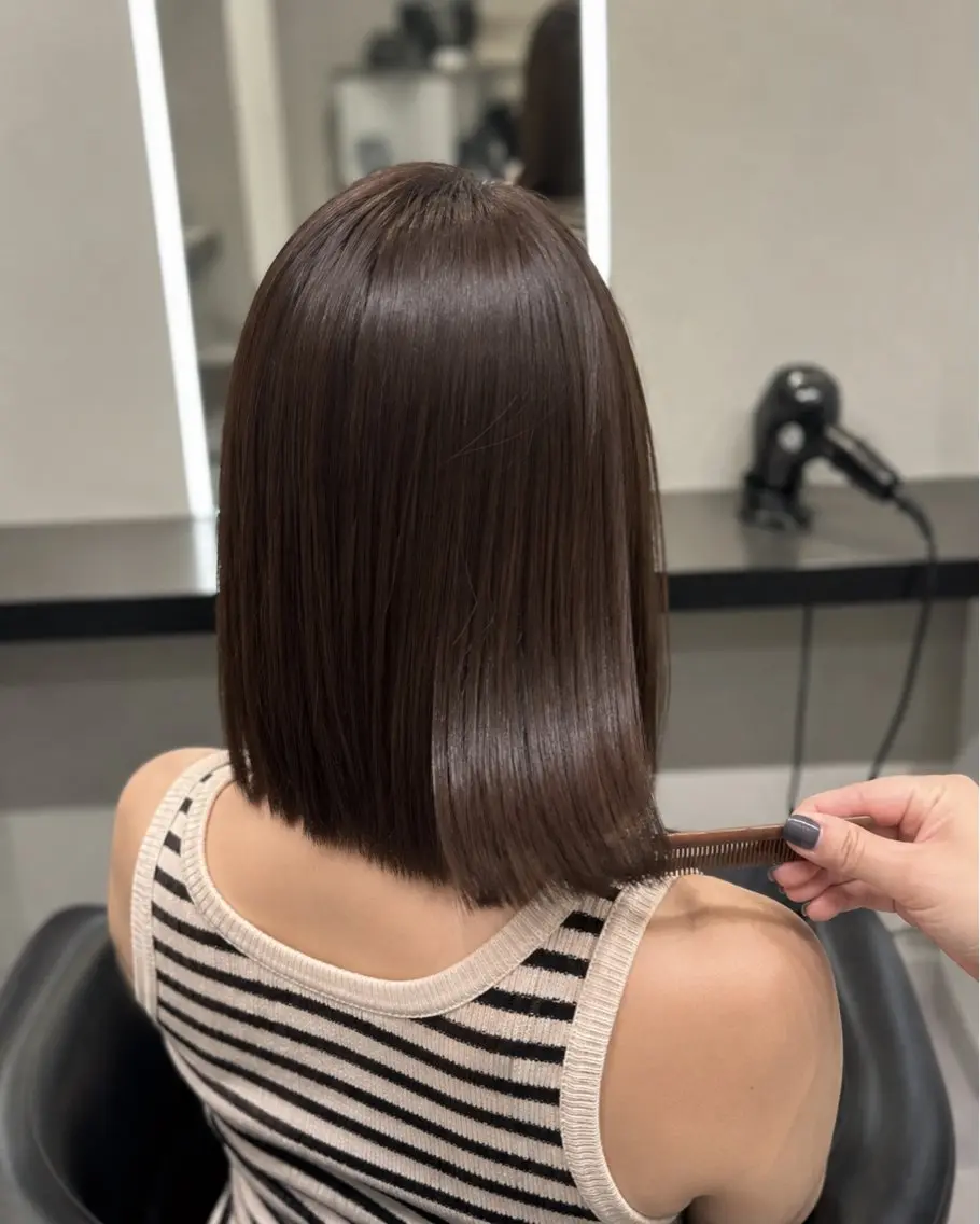 ミディアム カラー ブラウンカラー トリートメント 🌈ウルトワ水素 髪質改善naru🌈のヘアスタイル
