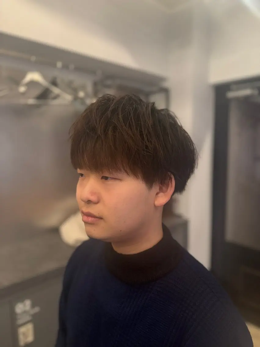 メンズ マッシュ 刈り上げ 藪野 悠のヘアスタイル