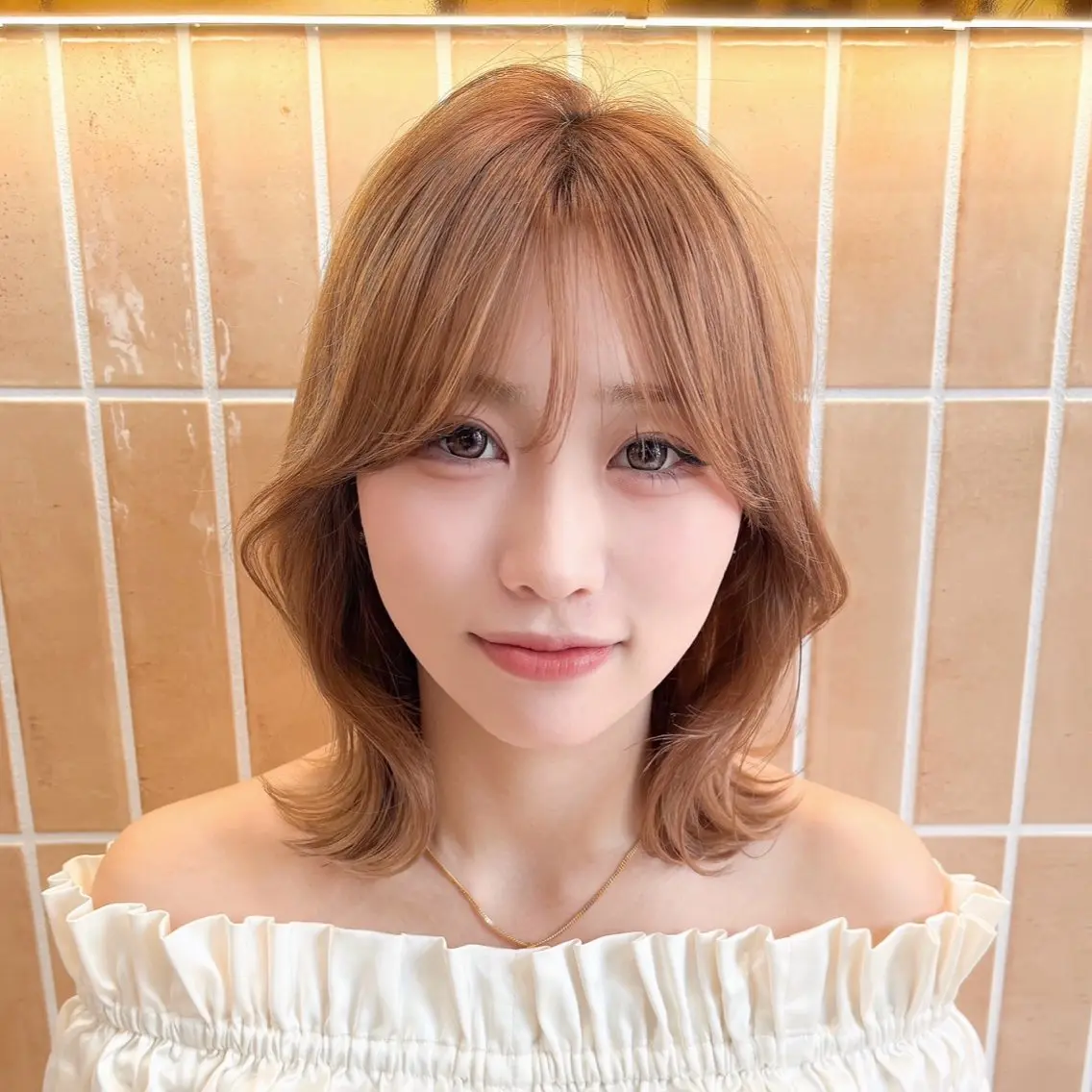 ミディアム 🩵韓国レイヤー│ ボブ│愛華🪽‪のヘアスタイル