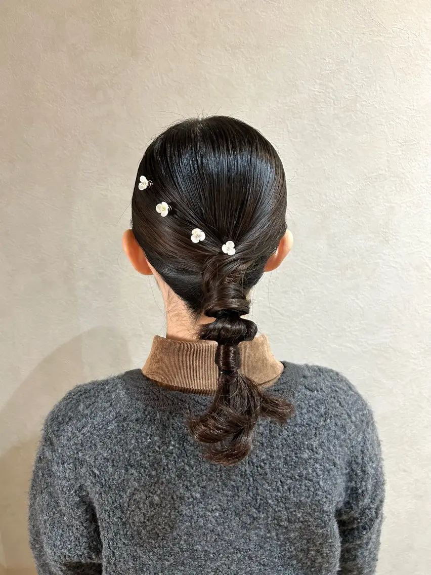 ヘアアレンジ 結婚式・ブライダル ヘアセット 児玉 りなのヘアスタイル