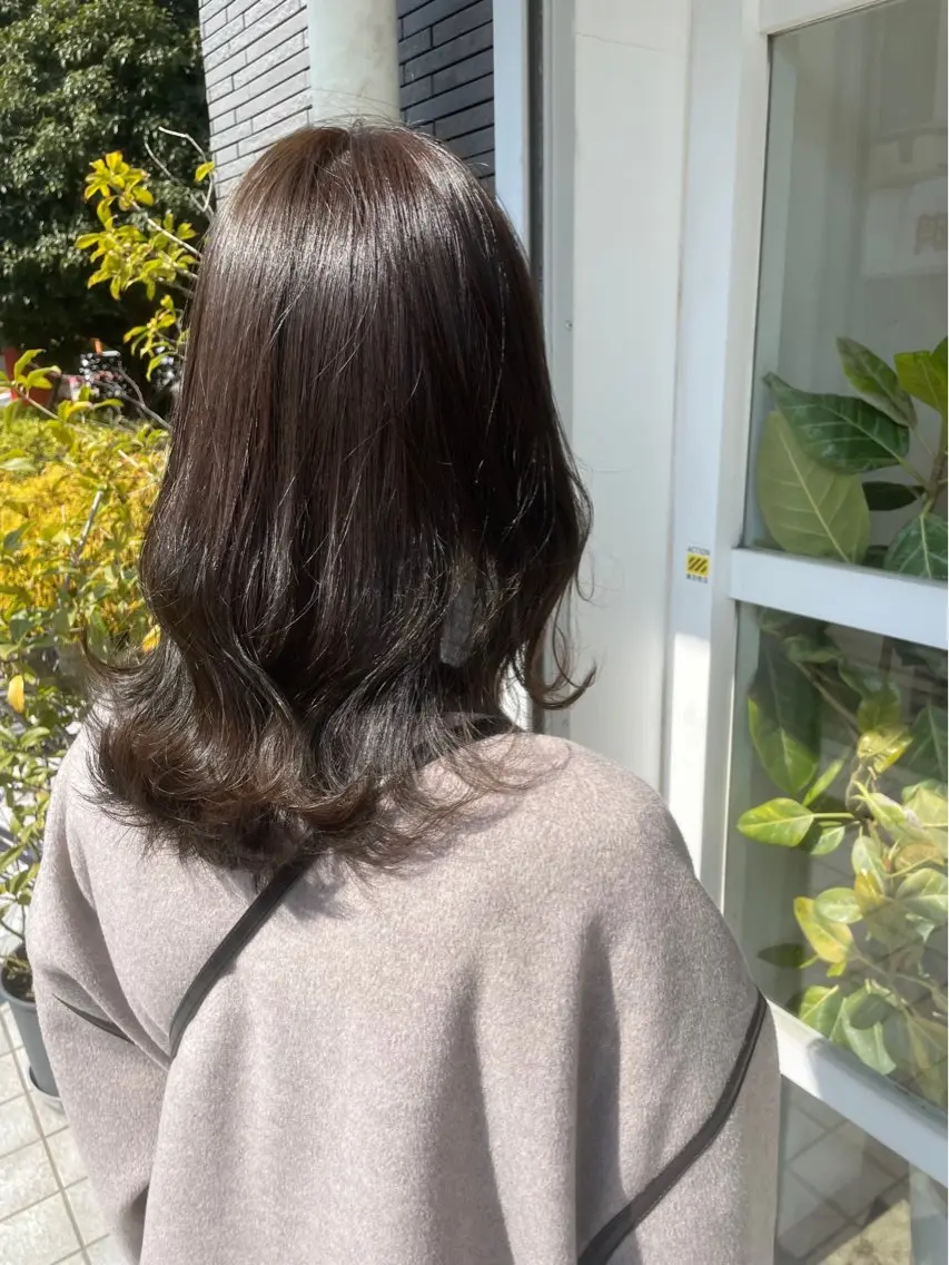 髪に優しいつやっとカラー🌷の写真