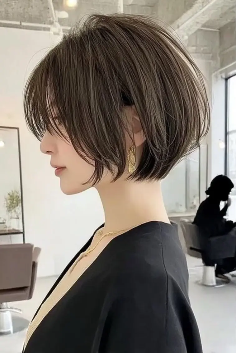 ショート カラー ヘアカラー 韓国×艶ハイトーンが かわいい✨️リオ🍒のヘアスタイル