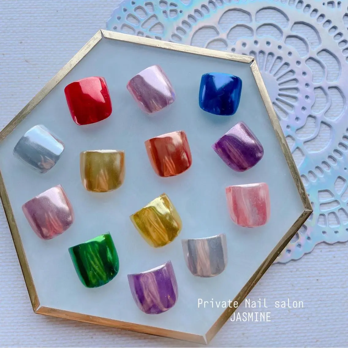ネイル ミラーネイル Nail salon JASMINEのネイルデザイン
