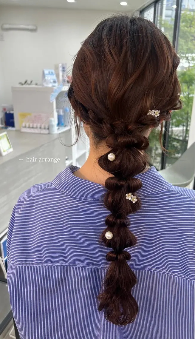 ロング ヘアセット suehiro yunaのヘアスタイル