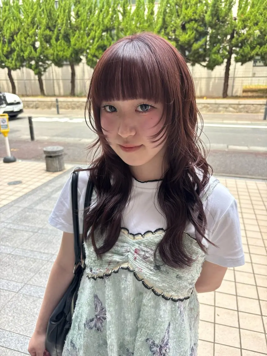 セミロング カラー カット ヘアカラー ⭐︎似合わせカラー /レイヤー✩momoのヘアスタイル