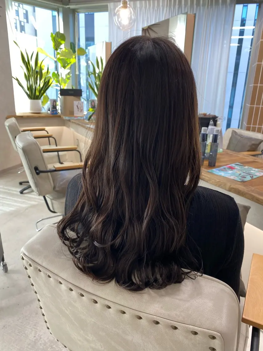 ロング カラー ヘアアレンジ カット ヘアカラー トリートメント 透明感カラー /ボブ momokaのヘアスタイル