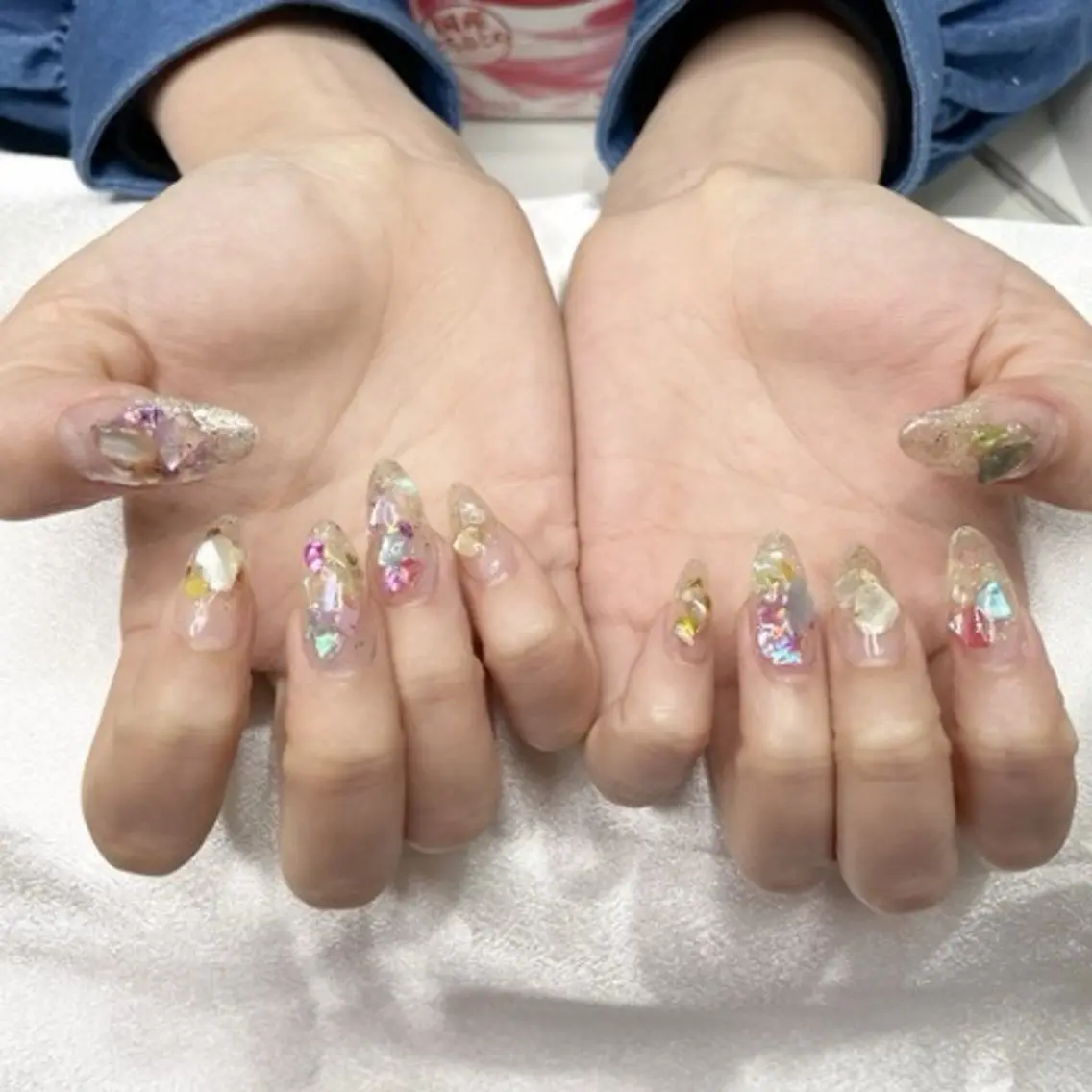 ネイル 長さ出し ネイルチップ ハンドネイル saki/日野市豊田 /うるちゅるネイルのネイルデザイン