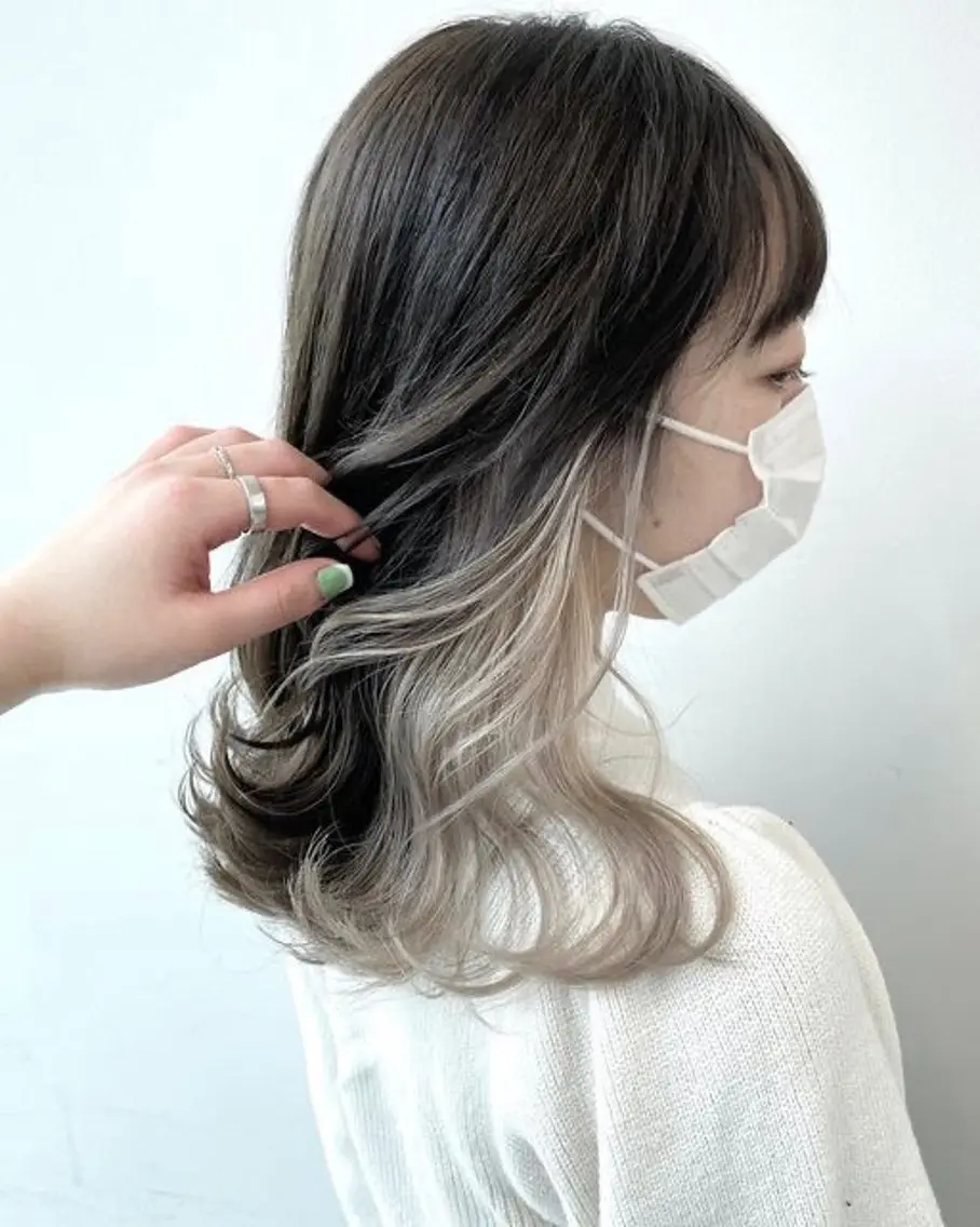 ロング カラー カット ヘアカラー 平畑 直将のヘアスタイル