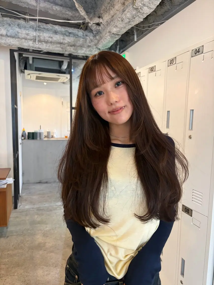 ロング カット 🧣misaki 🧣のヘアスタイル