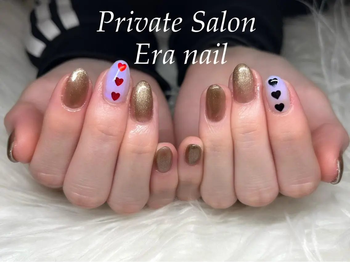ネイル ハート Era nailのネイルデザイン