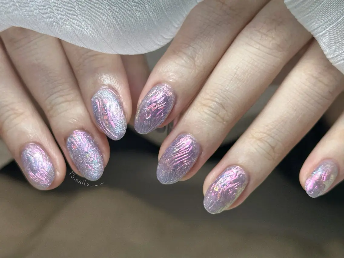 ネイル キラキラネイル マグネットネイル 持ち込み シンプルネイル ハンドネイル フットネイル ハンドケア TS. nails___のネイルデザイン