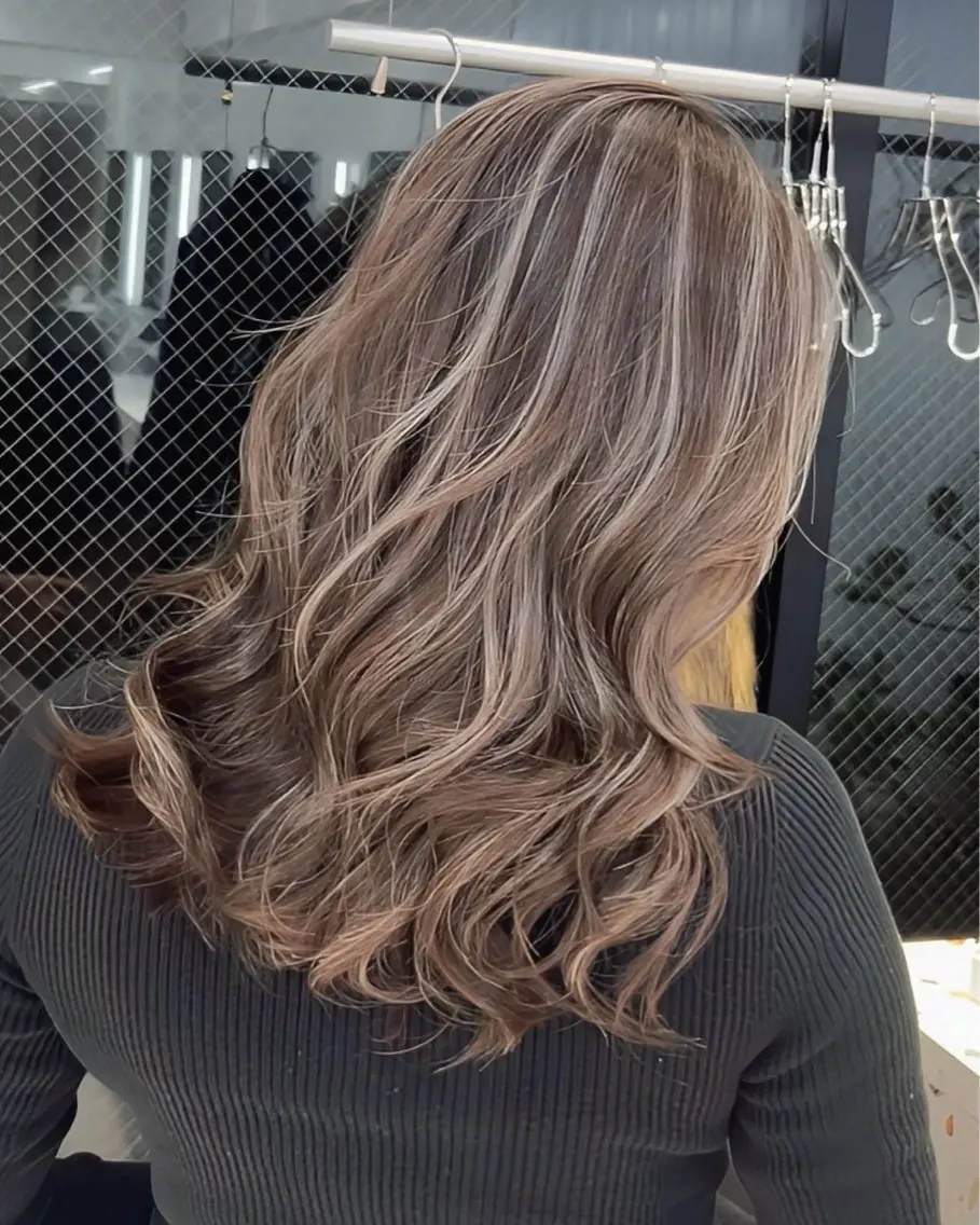 ロング カラー ✨レイヤーカット 海外ヘア/原宿✨のヘアスタイル