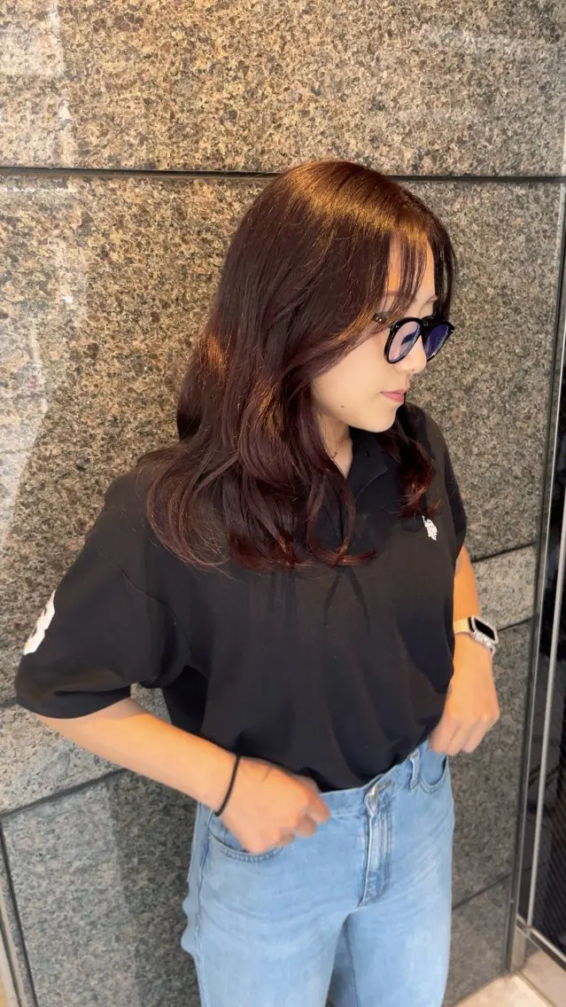 ミディアム カラー hitomi ♡ 自由が丘アシスタントのヘアスタイル