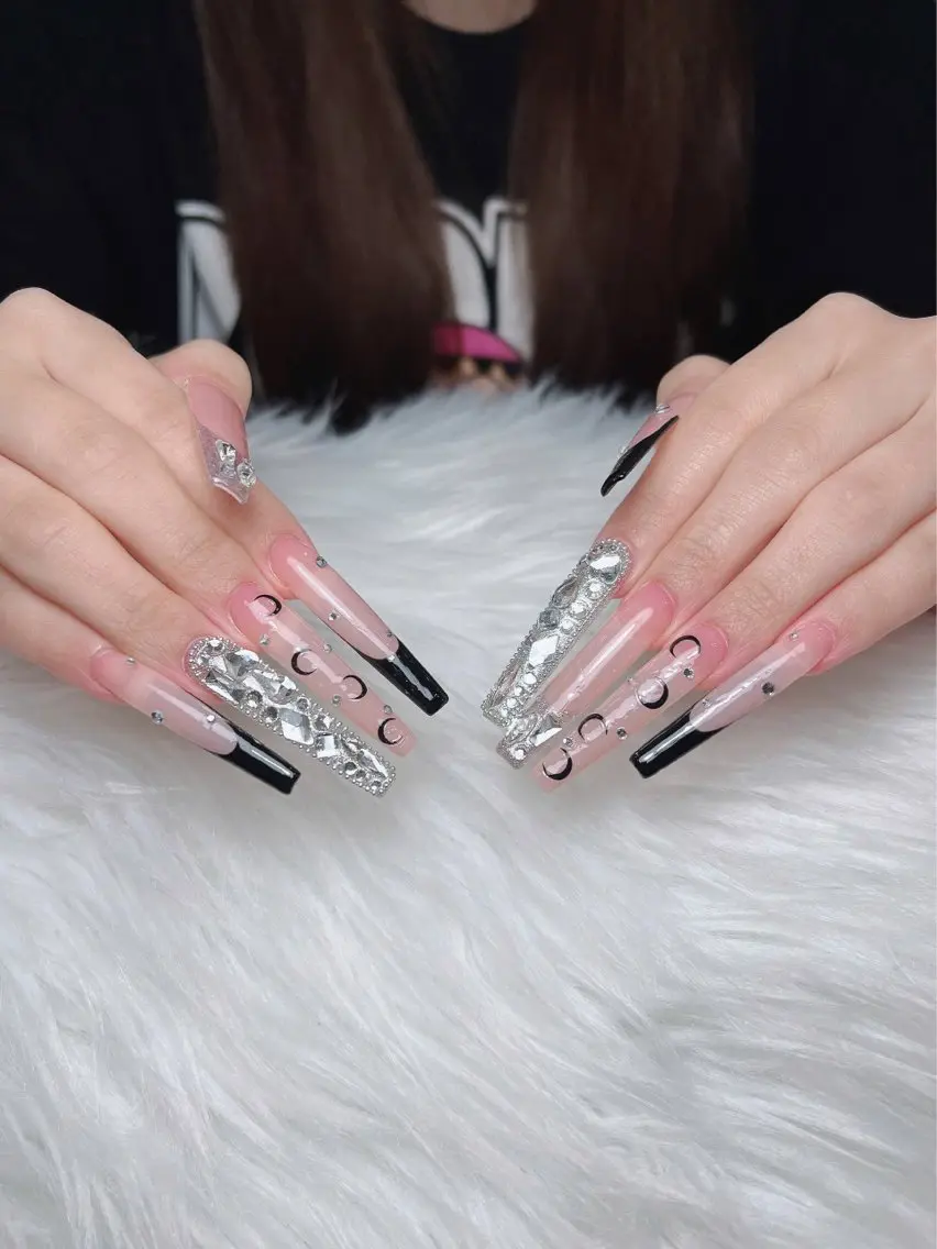 ネイル アートネイル オーロラネイル フレンチネイル ジェルネイル グラデーション Sora nail 長さ出し専門店のネイルデザイン