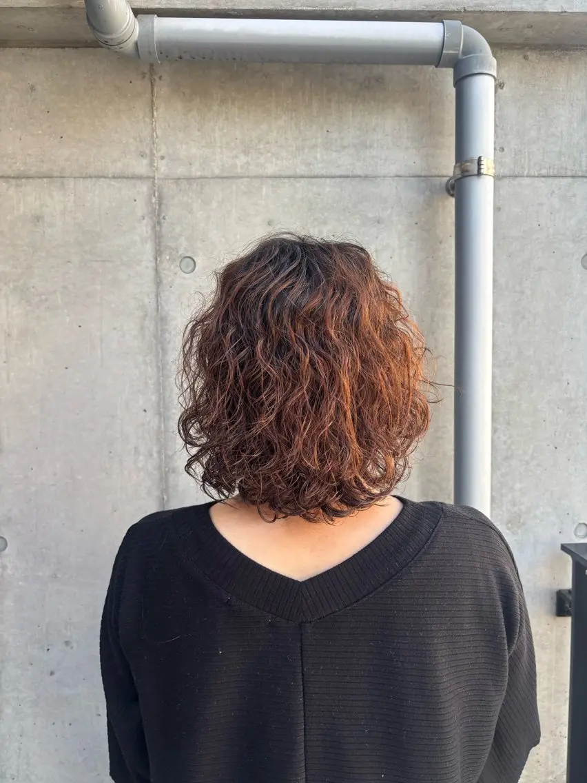 ミディアム パーマ ミディアムパーマ トリートメント パーマ 伊藤 あいのヘアスタイル