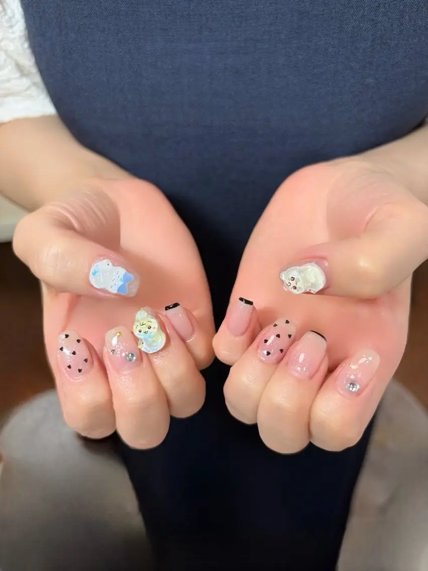 ネイル ドット ハート nail room 凪のネイルデザイン