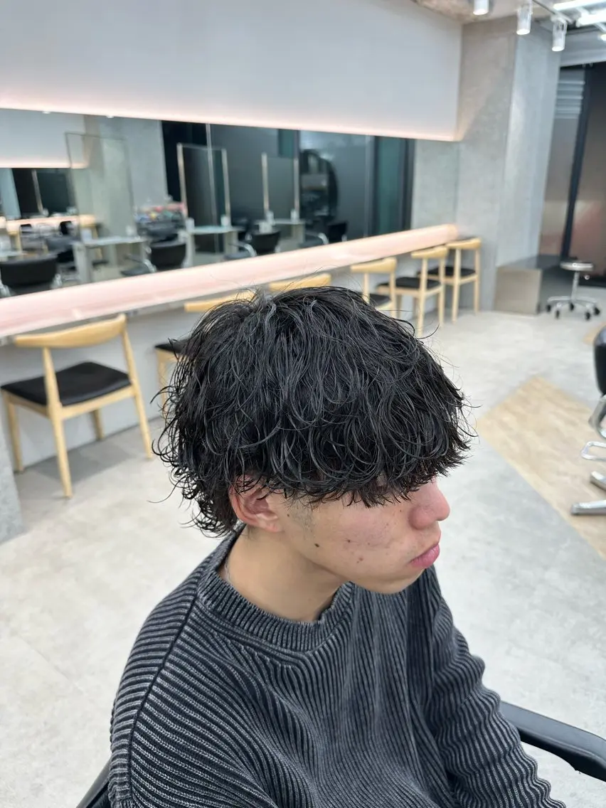 パーマ メンズ メンズパーマ 波巻きパーマ カット パーマ カット🔥パーマ特化 fifthりょう🔥のヘアスタイル