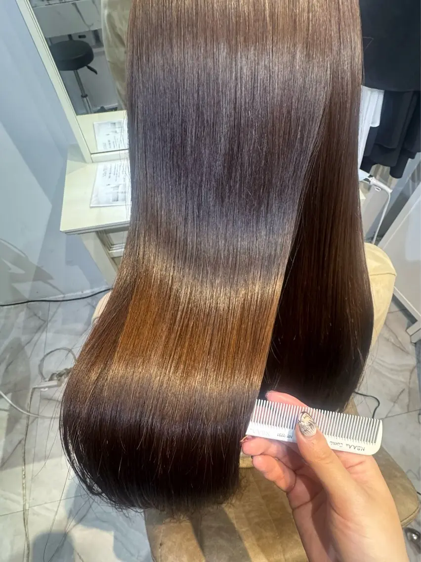 ロング カラー ブリーチ ブリーチなしカラー トリートメント 11日◎髪質改善 misatoのヘアスタイル