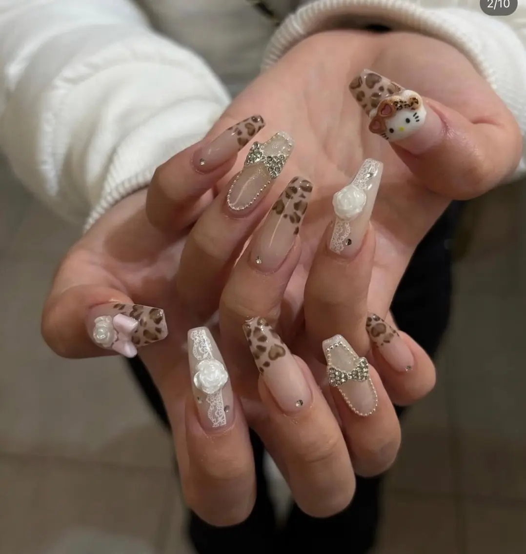 ネイル YumiNail 長さだし&ハンドケアのネイルデザイン