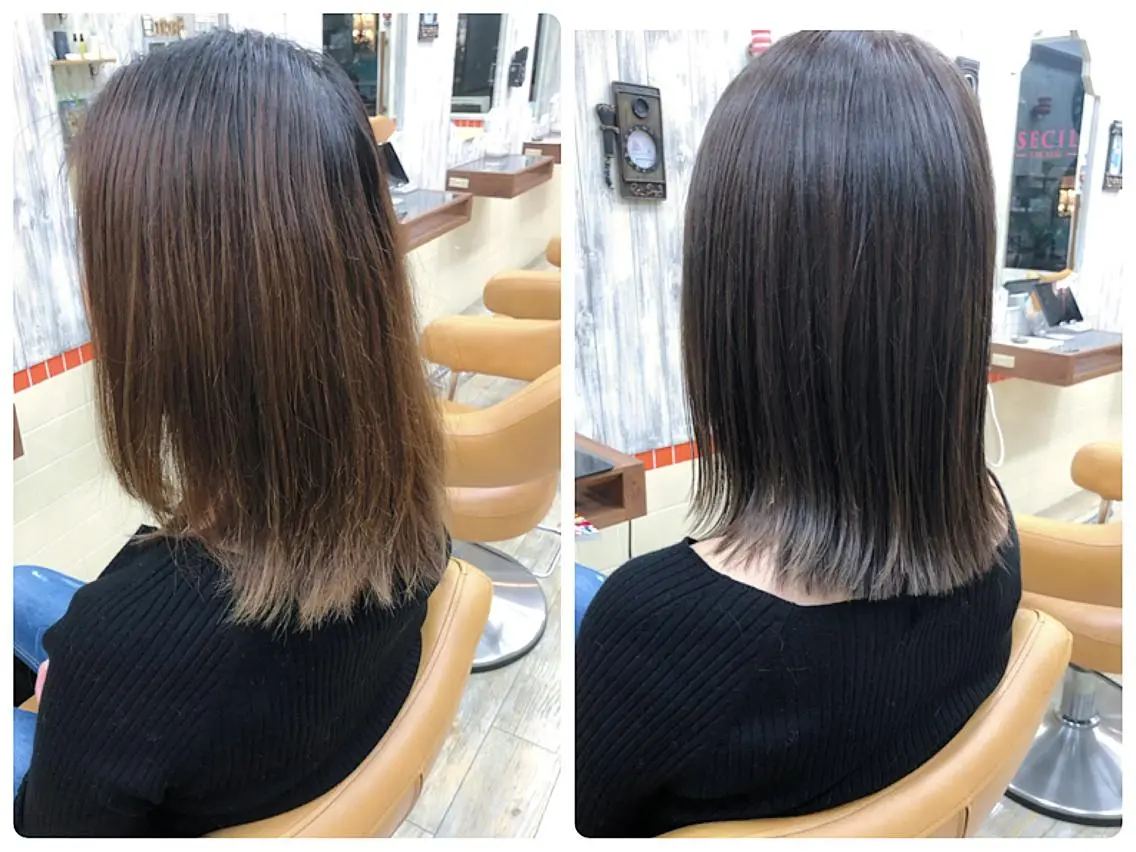 ミニモ2回目3回目の方【✨艶感up✨】全体カラー+ケアトリートメントの写真