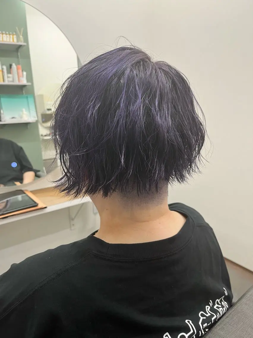ショート カラー カット ヘアカラー 下野 悠也のヘアスタイル