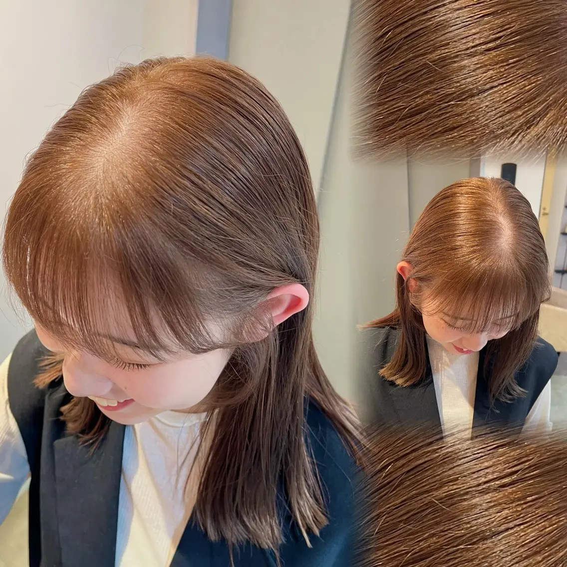 【🌷2回目以降のお客様🌷】ブリーチなしダブルカラー➕内部修復トリートメントの写真