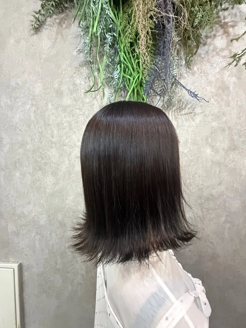 ミディアム カラー ヘアカラー 福島 優奈のヘアスタイル