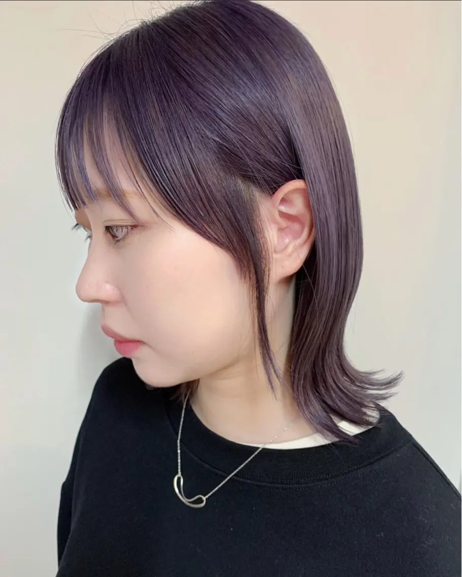 カラー ⚪️ニュアンスカラー ⚪️ハイトーン　マユのヘアスタイル