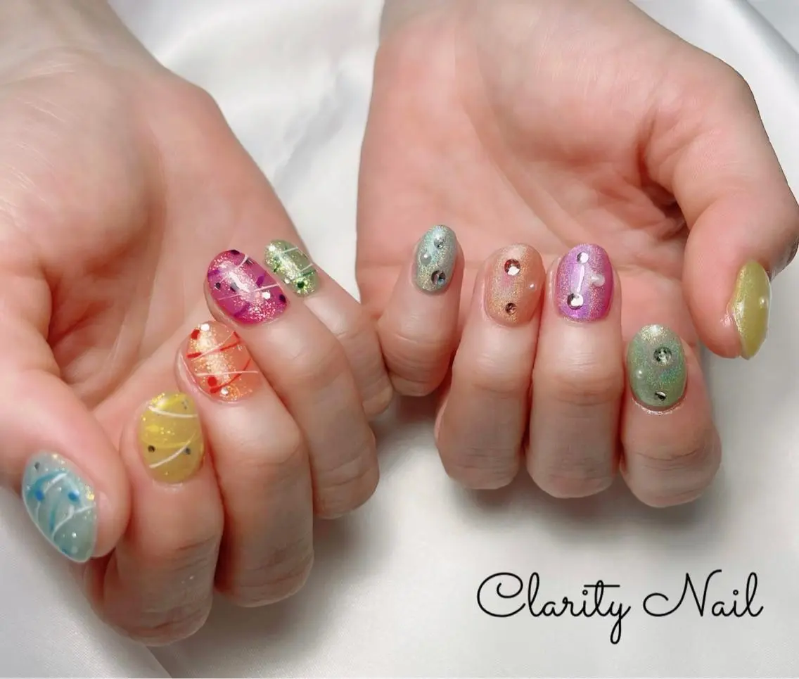 ネイル アートネイル 持ち込み ハンドネイル Clarity Nailのネイルデザイン