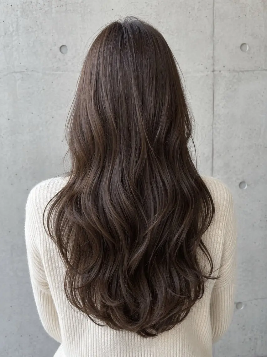 ロング ヘアカラー トリートメント SOUSHI /GARTE代官山のヘアスタイル