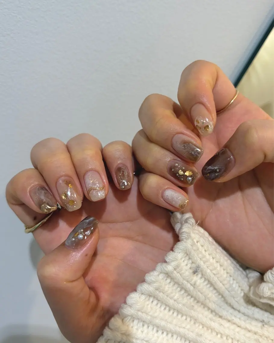 ネイル ハンドネイル 新宿ニュアンスネイル makotoのネイルデザイン
