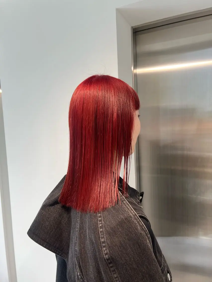 セミロング カラー カット ヘアカラー トリートメント 赤みゼロ/透明感 カラー🔅KANTAのヘアスタイル
