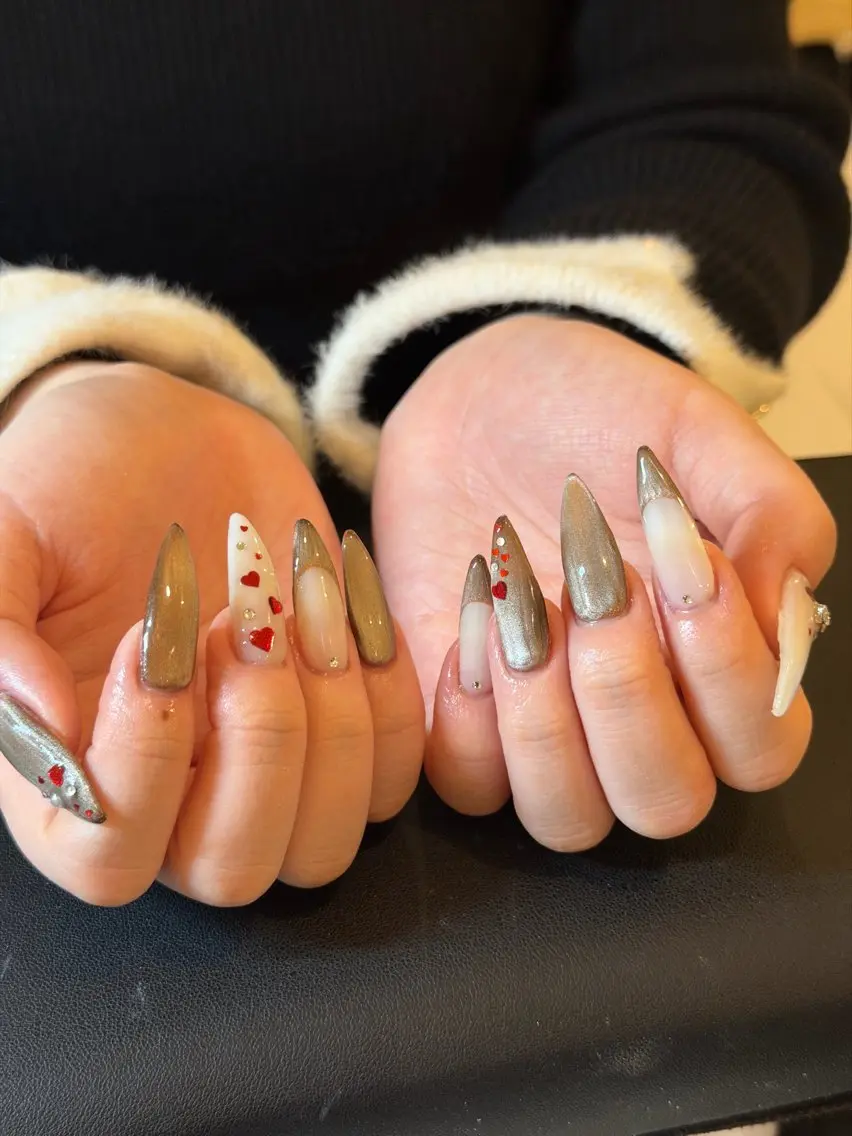 ネイル ハンドネイル なぽ ❤︎ y2k/韓国nailのネイルデザイン