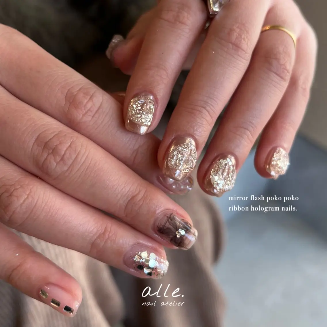 ネイル ハンドネイル atelier alle.のネイルデザイン
