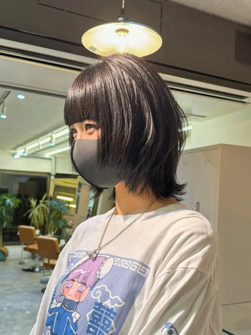 ショート カラー ボブ ウルフカット Seeknext // Rukaのヘアスタイル