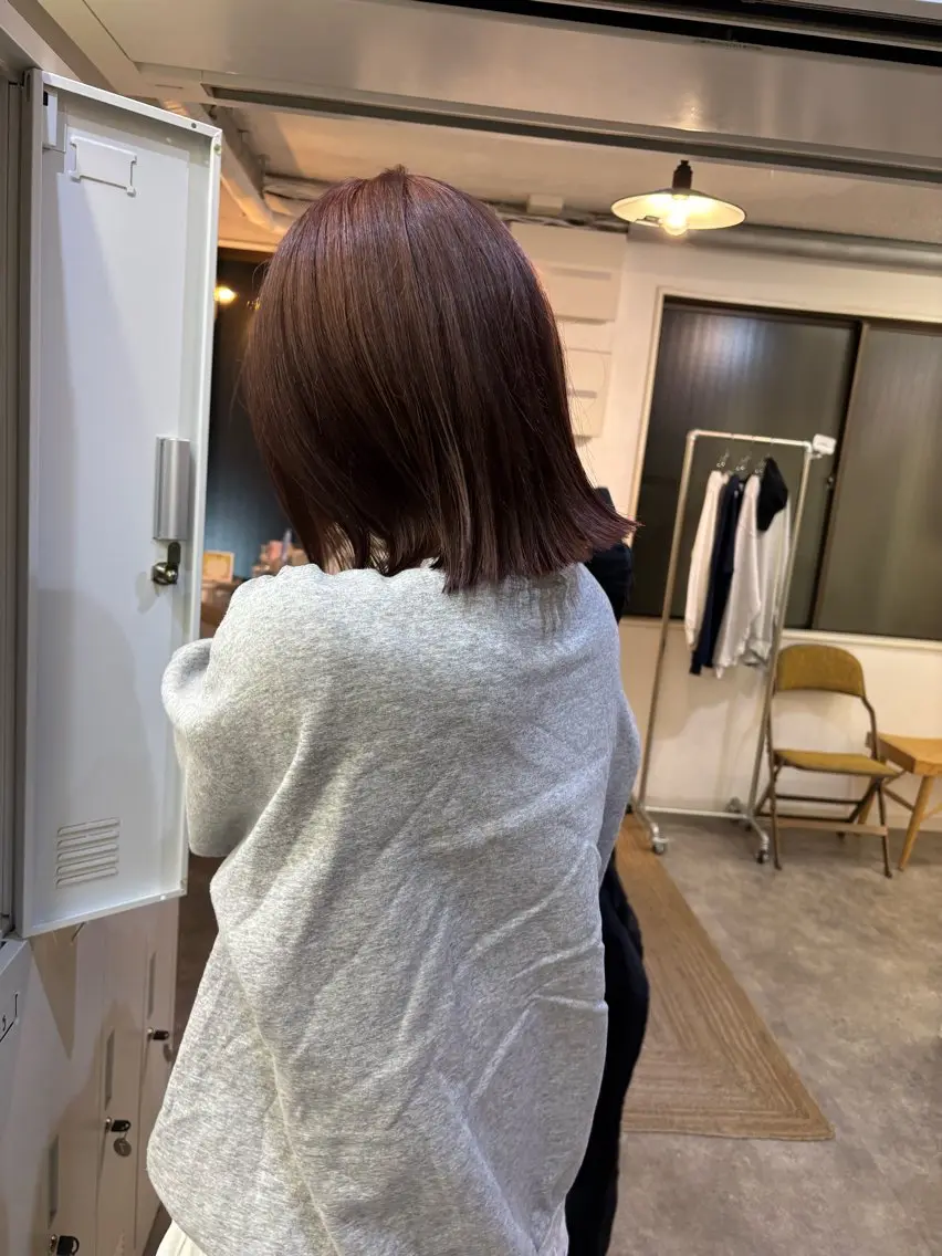ミディアム カラー カット ヘアカラー トリートメント sakura🌸 レイヤー/韓国ヘアのヘアスタイル
