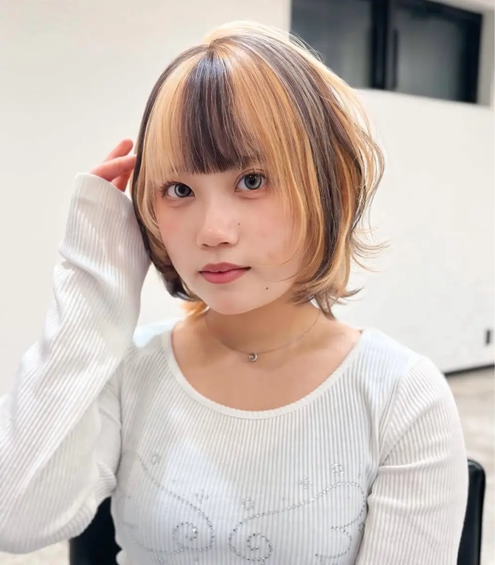 ミディアム ciate MOEのヘアスタイル