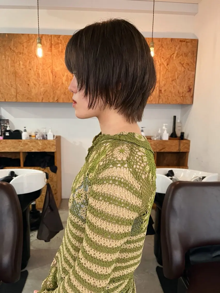ショート ショートヘア ウルフカット 暖色/パーマ 🌼クニトウメイのヘアスタイル