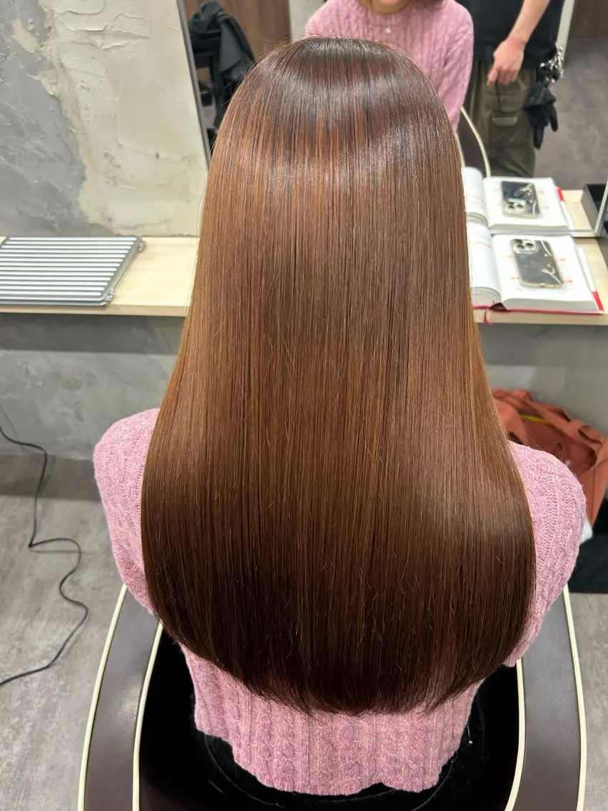 ロング パーマ 縮毛矯正 高久 翔大のヘアスタイル