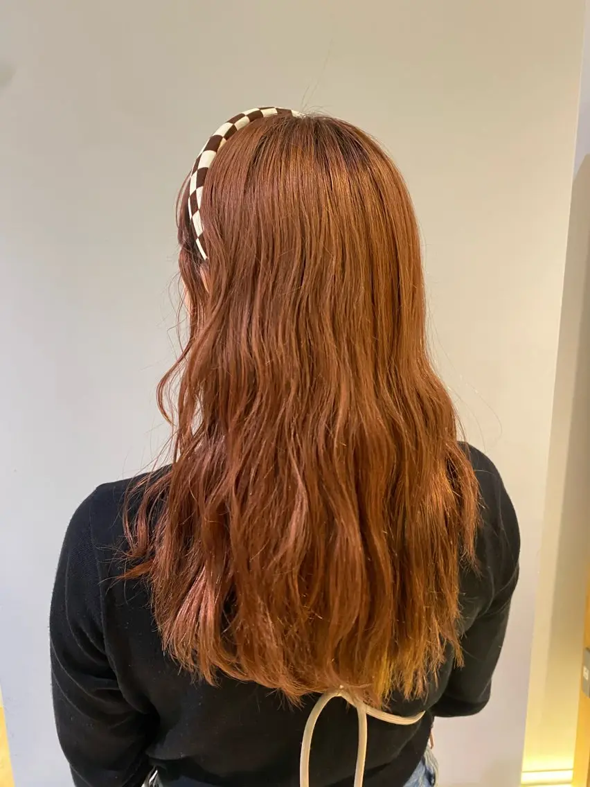 セミロング カット パーマ トリートメント 大人可愛い♡コテ巻き パーマ🌼杉田 萌恵のヘアスタイル