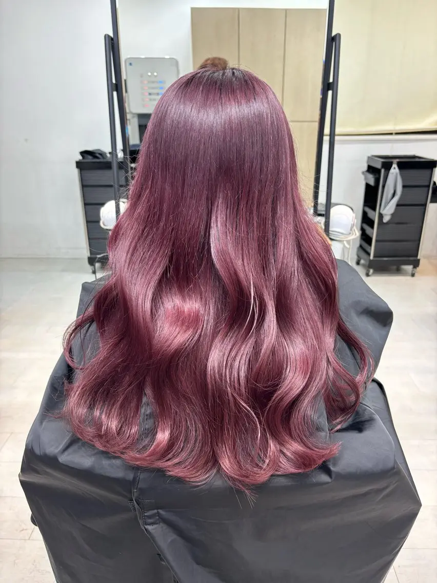 ロング ヘアカラー トリートメント ヘッドスパ ヘアセット 🪞透明感カラー🫧 縮毛矯正🥇かずきのヘアスタイル