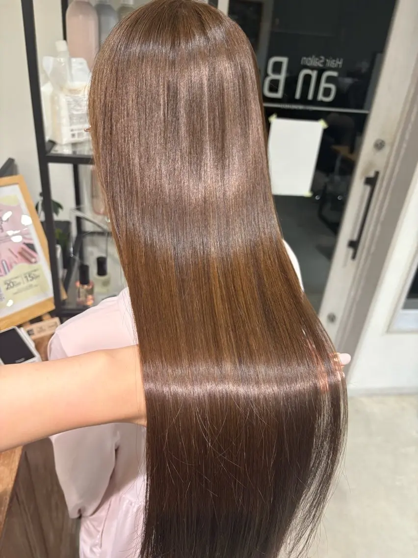 ロング 髪質改善 縮毛矯正 縮毛矯正 anB Bのヘアスタイル