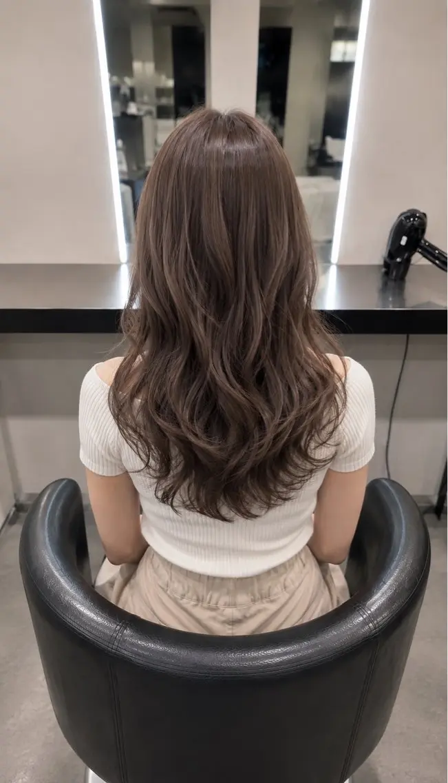ミディアム カラー ブラウンカラー トリートメント 🌈ウルトワ水素 髪質改善naru🌈のヘアスタイル