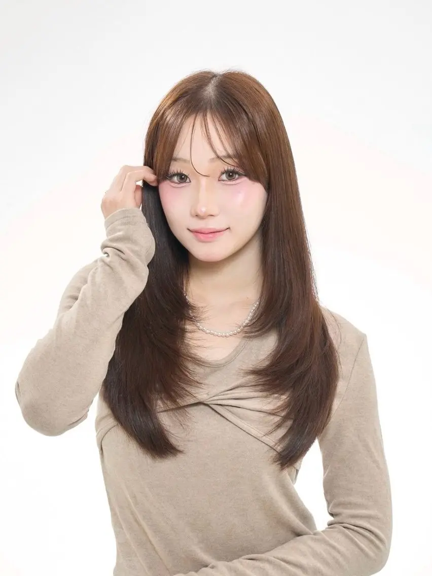 ロング カラー カット 松戸艶カラー 塚原悠斗のヘアスタイル