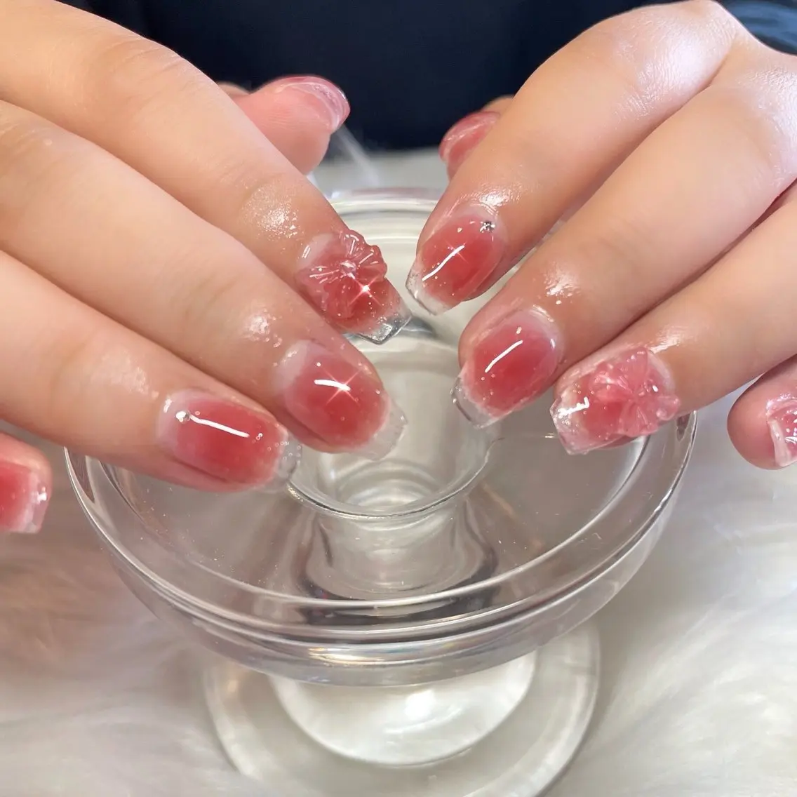 ネイル クリアネイル ハンドネイル Liebe あいりのネイルデザイン